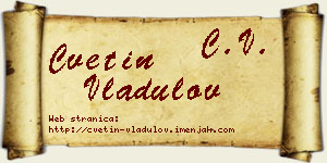 Cvetin Vladulov vizit kartica